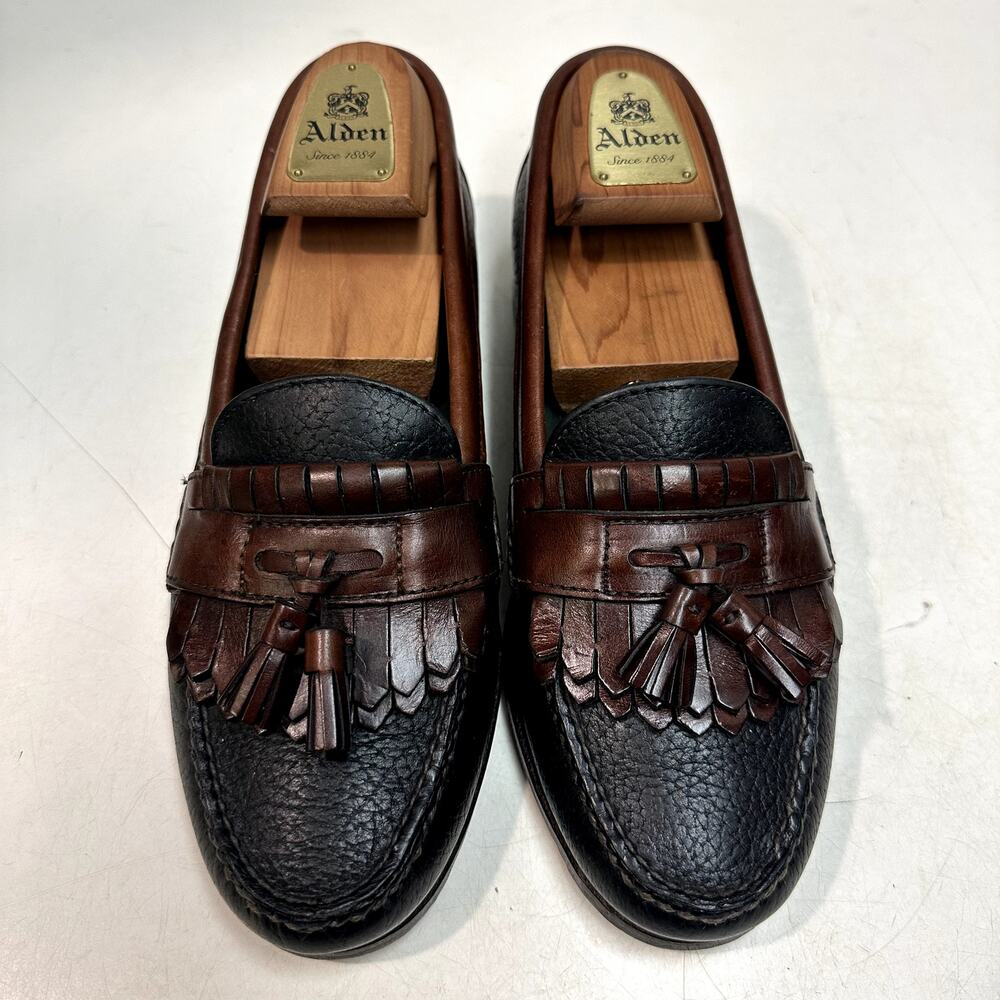 NEW HEELS Rancourt & Co x H S Trask Handsewn Tassel Kiltie Loafer Moc USA 8.5 D